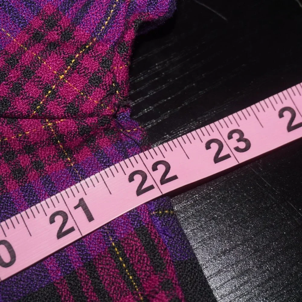 Vintage 70s Oversized Plaid Boyfriend Shacket - Picture 6 of 7